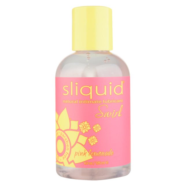 Sliquid Swirl Pink Lemonade Flavored Lubricant 4.2 oz. - Royal Sins