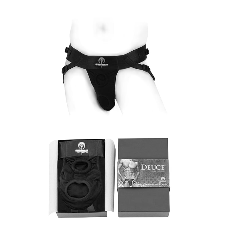 SpareParts Deuce Double Strap Harness Black Size A Regular - Royal Sins