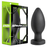 Spark Silicone Anal Plug Large Carbon Fiber - Royal Sins