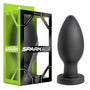 Spark Silicone Anal Plug Medium Carbon Fiber - Royal Sins