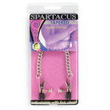 Spartacus Adjustable Tapered Nipple Clamps with Curbed Chain - Royal Sins