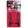 Spartacus Blackline Nipple Clamps Adjustable Rubber Tipped Pinchers - Royal Sins