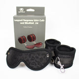 Spartacus Blindfold and Wrist Cuff Kit Neoprene Black - Royal Sins