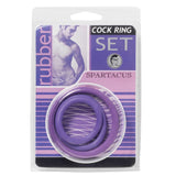 Spartacus Cock Ring Set (3 Rings/Purple) - Royal Sins
