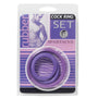 Spartacus Cock Ring Set (3 Rings/Purple) - Royal Sins