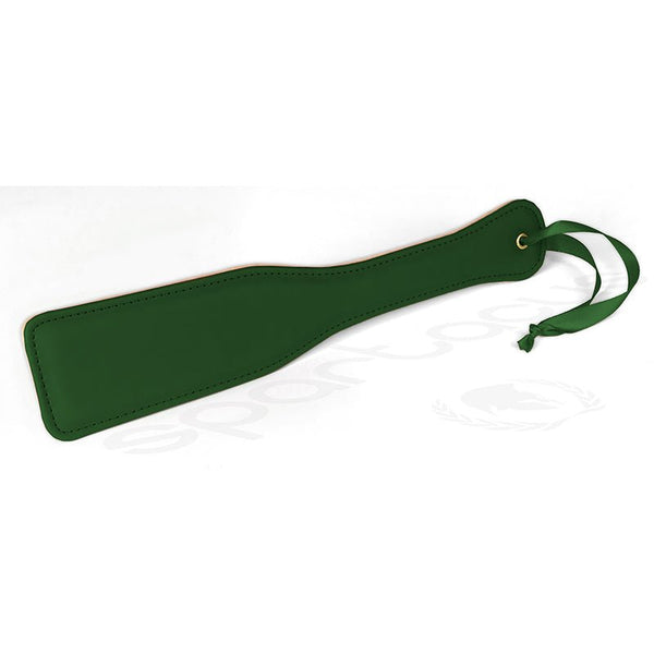 Spartacus Green PU Paddle With Reverse Plush - Royal Sins