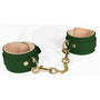 Spartacus Green PU Wrist Cuffs With Plush Lining - Royal Sins