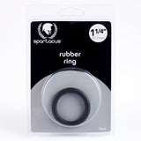 Spartacus Rubber Cock Ring 1.25in. (Black) - Royal Sins