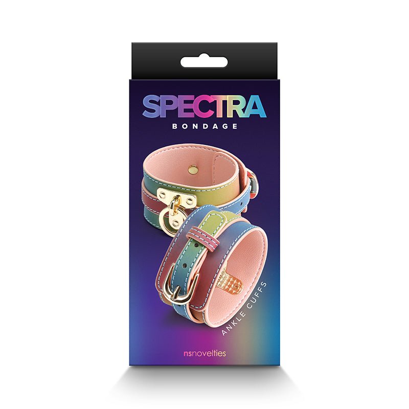Spectra Bondage Ankle Cuffs Rainbow - Royal Sins