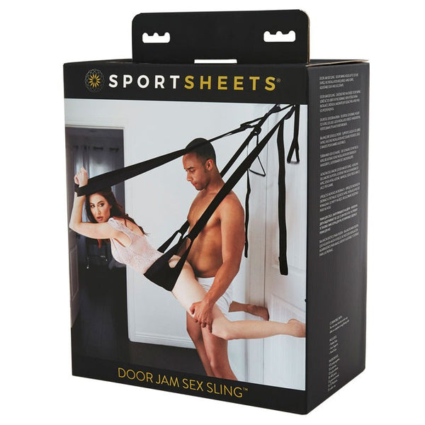 Sportsheets Adjustable Door Jam Sex Sling Black - Royal Sins