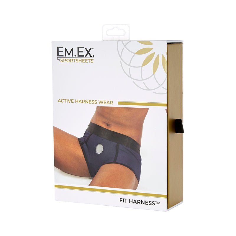 Sportsheets Em.Ex. Fit Harness Navy XS - Royal Sins
