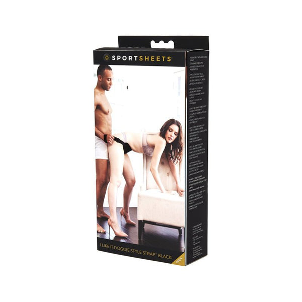 Sportsheets I Like It Doggie Style Strap Black - Royal Sins