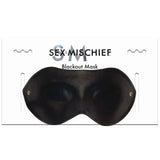 Sportsheets Sex & Mischief Blackout Mask Blindfold Black - Royal Sins