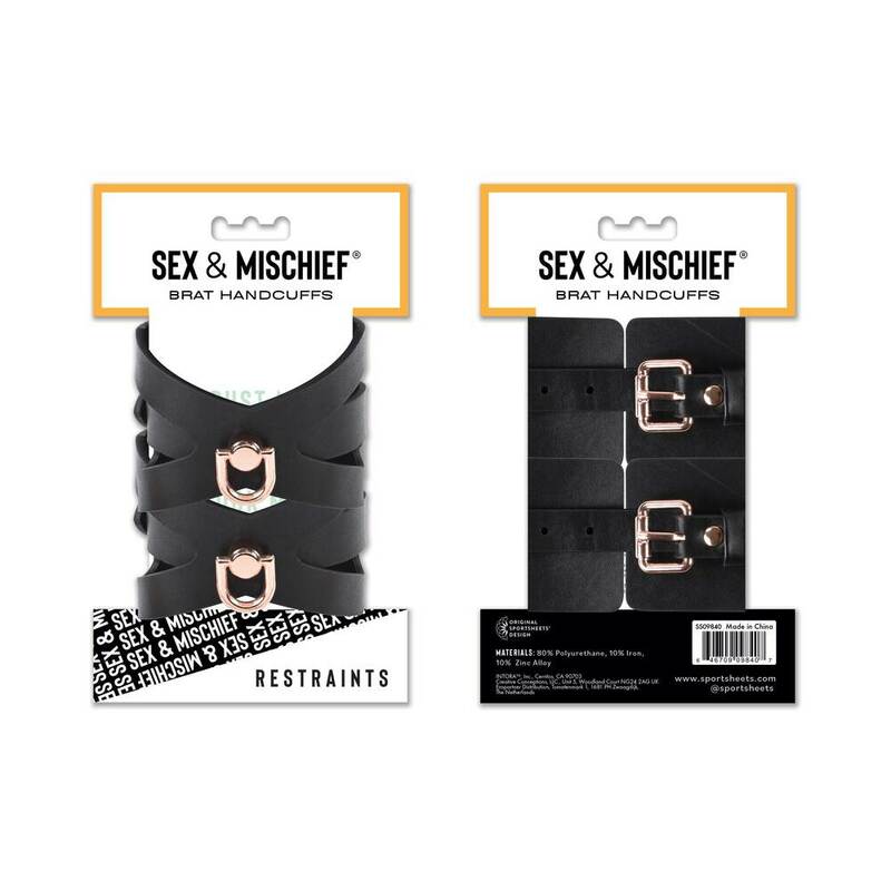 Sportsheets Sex & Mischief Brat Handcuffs - Royal Sins
