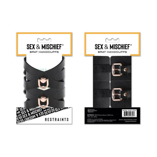 Sportsheets Sex & Mischief Brat Handcuffs - Royal Sins