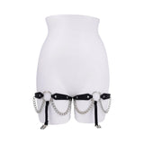 Sportsheets Sex Mischief Chain Lace Garters - Royal Sins