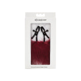 Sportsheets Sex & Mischief Enchanted Feather Nipple Clamps Burgundy - Royal Sins