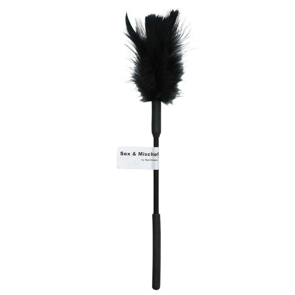Sportsheets Sex & Mischief Feather Tickler Black - Royal Sins