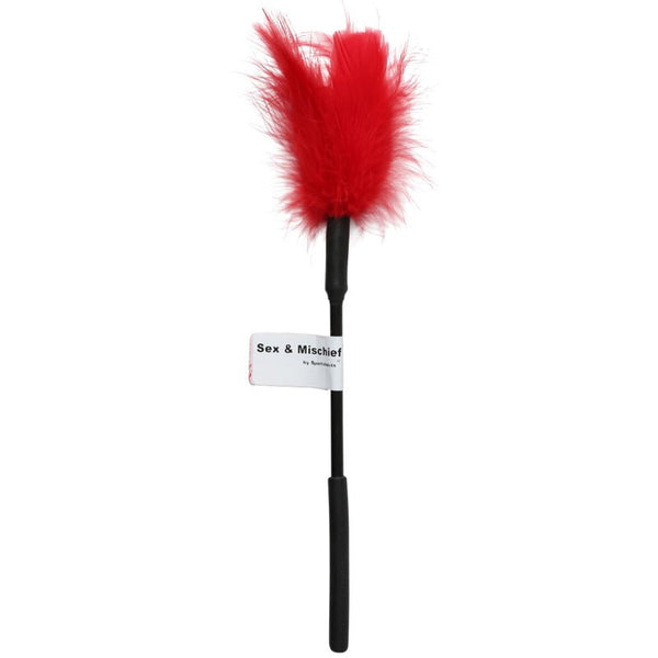 Sportsheets Sex & Mischief Feather Tickler Red - Royal Sins
