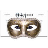 Sportsheets Sex & Mischief Masquerade Mask Gold - Royal Sins