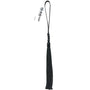Sportsheets Sex & Mischief Noir Whip 16 in. Beaded Flogger - Royal Sins