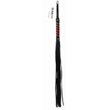Sportsheets Sex & Mischief Red & Black Stripe Flogger - Royal Sins