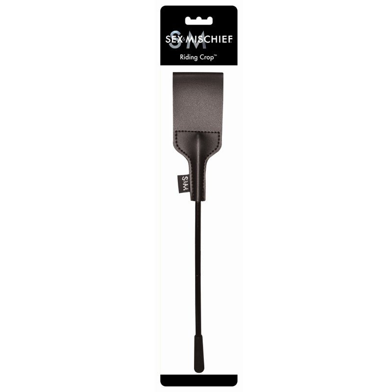 Sportsheets Sex & Mischief Riding Crop Black - Royal Sins