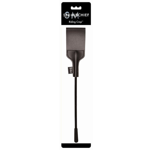 Sportsheets Sex & Mischief Riding Crop Black - Royal Sins