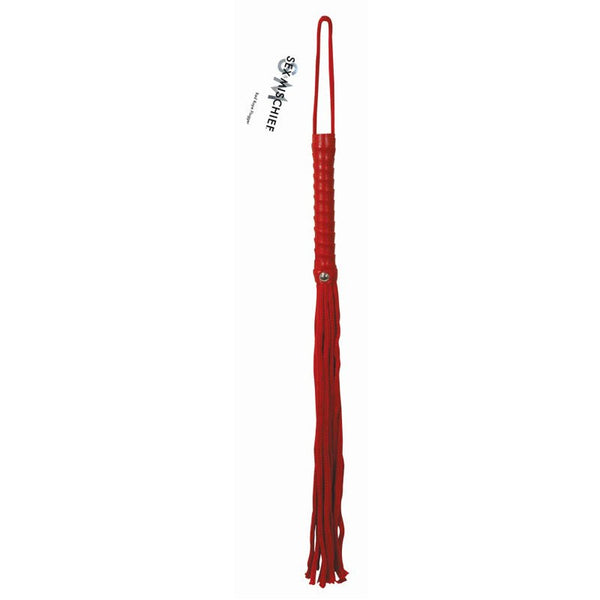 Sportsheets Sex & Mischief Rope Flogger Red - Royal Sins