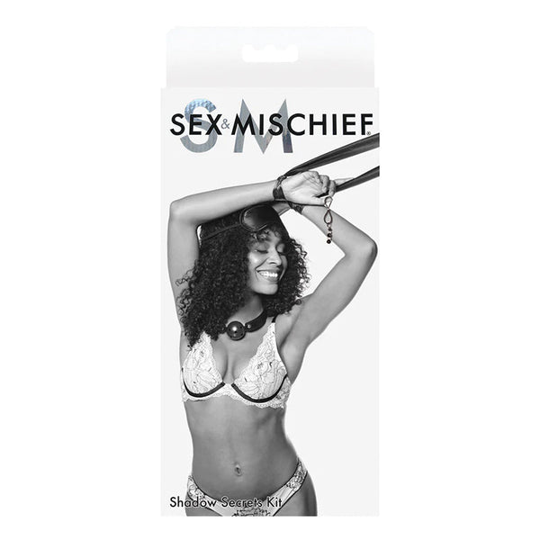 Sportsheets Sex & Mischief Shadow 4 - Piece Secrets Kit Black - Royal Sins