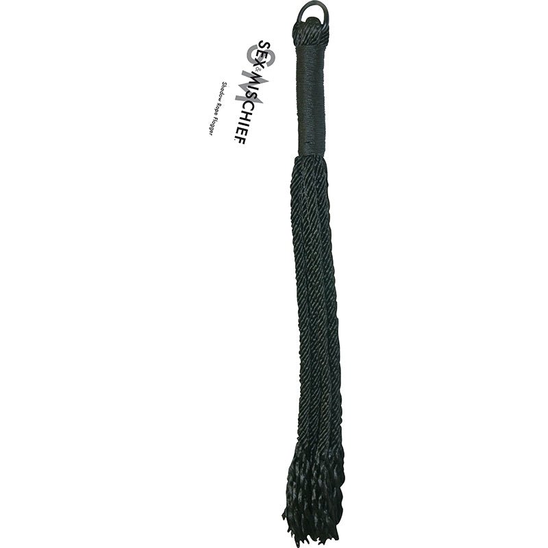 Sportsheets Sex & Mischief Shadow Rope Flogger Black - Royal Sins