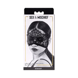 Sportsheets Sex & Mischief Veiled Vision Lace Blindfold - Royal Sins