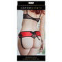Sportsheets Sunset Lace Corsette Adjustable Strap - On Harness Red - Royal Sins