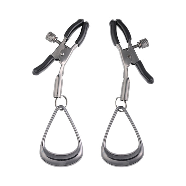 Sportsheets Velvet Noir Tuggable Nipple Clamps - Royal Sins