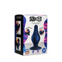 Squeeze - It Squeezable Tapered Large Anal Plug Blue - Royal Sins
