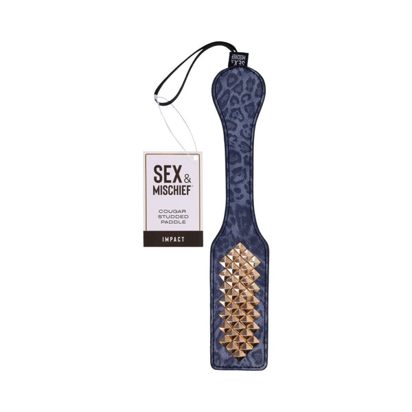 SS S&M Cougar Studded Paddle - Royal Sins