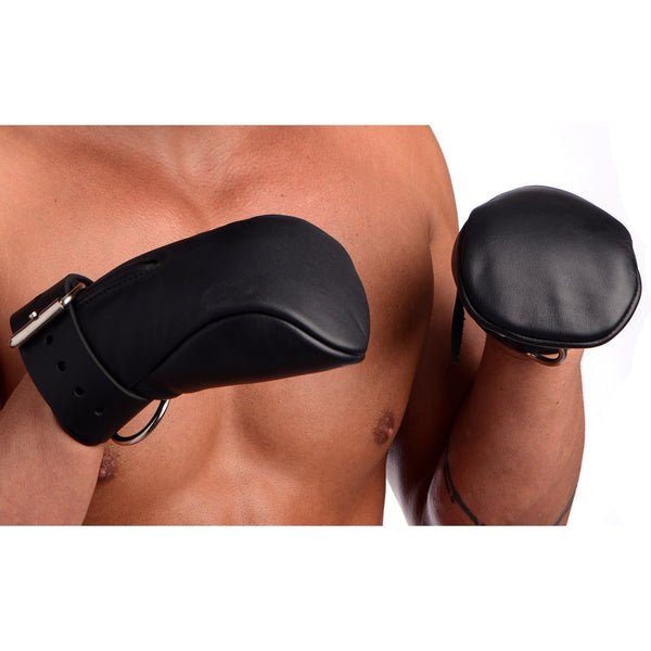 Strict Leather Deluxe Padded Fist Mitts- ML