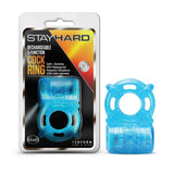 Stay Hard Rechargeable 5 Function Vibrating Cockring Blue - Royal Sins