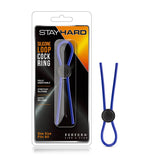 Stay Hard Silicone Loop Lasso/Bolo Cockring Blue - Royal Sins