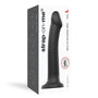 Strap - On - Me Bendable Dual - Density Silicone Dildo Black L - Royal Sins