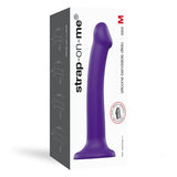 Strap - On - Me Bendable Dual - Density Silicone Suction Cup Dildo Purple M - Royal Sins