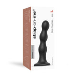 Strap - On - Me Hybrid Collection Silicone Dildo Plug Balls Black L - Royal Sins