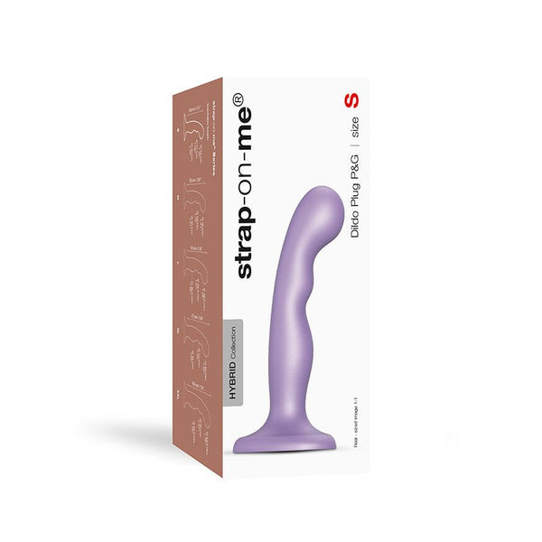 Strap - On - Me Hybrid Collection Silicone Dildo Plug P&G Metallic Lilac S - Royal Sins