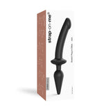 Strap - On - Me Hybrid Collection Switch Plug - In Realistic Dildo Dual - Ended Black L - Royal Sins