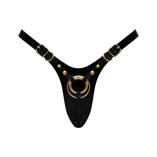 Strap - On - Me Leatherette Harness Fabulous One Size Black Glossy - Royal Sins