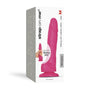 Strap - On - Me Realistic Collection Sliding Skin Dual - Density Silicone Dildo Fuchsia M - Royal Sins