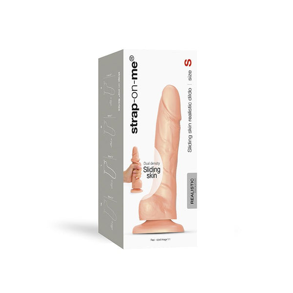 Strap - On - Me Realistic Collection Sliding Skin Dual - Density Silicone Dildo Vanilla S - Royal Sins