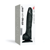 Strap - On - Me Realistic Collection Soft Realistic Dildo Black XL - Royal Sins