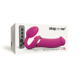 Strap - On - Me Rechargeable Remote - Controlled Multi Orgasm Bendable Strap - On Fuchsia XL - Royal Sins