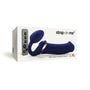 Strap - On - Me Rechargeable Remote - Controlled Multi Orgasm Bendable Strap - On Night Blue XL - Royal Sins
